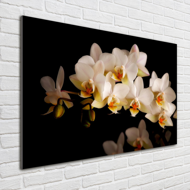 Ebern Designs Orchid Unframed Art Prints On Glass Uk